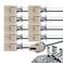 EMNOOTI G9 Socket,Ceramic G9 Bulb Lamp Holder,G9 Bi-Pin Light Socket with Wire for G9 Base Halogen Incandescent LED House Hold Light Bulb ,10-Pack