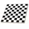 3dRose 12 Inch Ceramic Tile - Check black and white pattern - checkered checked squares chess checkerboard or racing car race flag patterns