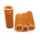 S SYDIEN Compression Mould Die Spring 4Pcs 30mm OD, 80mm Free Length Medium Load Compression Die Spring, 38% Maximum Compression, Yellow