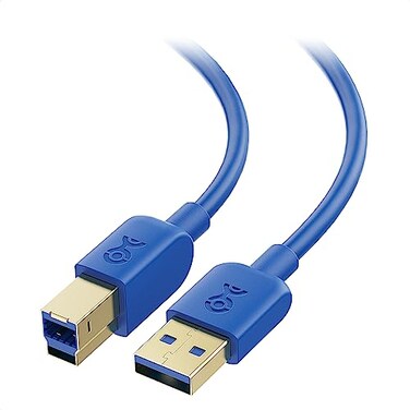 Cable Matters 5Gbps USB 3.0 Cable, USB A to B Cable, 6ft, Blue