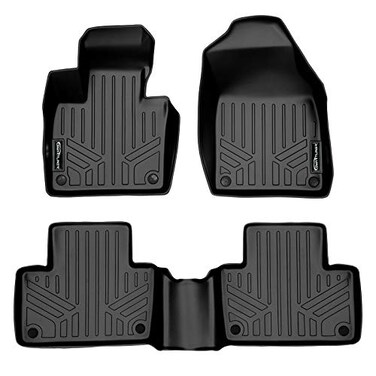 SMARTLINER Custom Fit Floor Mats 2 Row Liner Set for 2016-2019 Volvo XC90