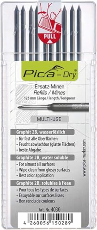 Pica 2X 4030 Dry Refills 4030 Graphite 2B 2 Sets