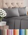 CGK Unlimited Full Size 4 Piece Sheet Set - Comfy BreathableCooling Sheets - Dark Grey
