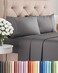 CGK Unlimited Full Size 4 Piece Sheet Set - Comfy BreathableCooling Sheets - Dark Grey