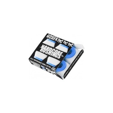 Bones Wheels Hardcore White / Blue Skateboard Bushings - Includes 4 Pieces - Soft
