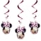 Unique Minnie Mouse Hanging Swirl Decorations - 26"Pink3 Pcs
