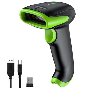 Symcode Wireless Bluetooth Barcode Scanner,BluetoothUSB Wired2.4G Wireless Connection Ergonomics Handheld Barcode Scanner Reader, 2D 1D Automatic Fast Precise scanning Scanner