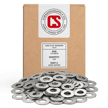 Chenango Supply 1/4" Stainless Flat Washers