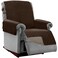 Sofa ShieldCouch Large Recliner Slip Cover with Strap, Chocolate Beige