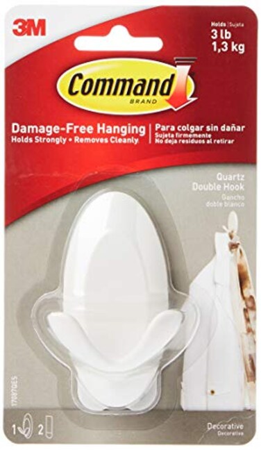 Command 3M 17087Q Quartz Double Hook