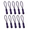 YZSFIRM Luggage Zipper Pull Replacement for Backpack: 10 Pcs Purple Zipper Tab