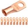SELTERM 10pcs 2 AWG, 5/16" Stud Heavy Duty Bare Copper Battery Cable Lugs
