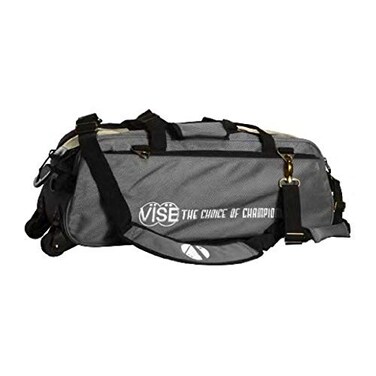 Vise Three Ball Tote Roller Bowling Bag, Grey