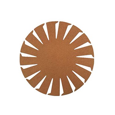 Roylco Basket Weaving Bases - 24 Pre-Notched 9" Cardboard Forms for Easy Basket Making with Yarn, RaffiaFabric Strips, Classroom Craft Activity, Improves Dexterity, Ages 5, Makes 6" Baskets