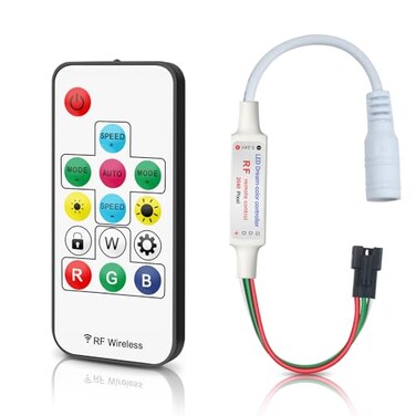 RGBZONE 3-PIN LED Controller with 14 Keys RF Wireless Remote Control