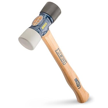 ESTWING Rubber Mallet, 24oz BlackGray Mallet, DFH24