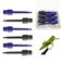 Riverruns 6pcs Fly Hook Hackle Pliers, Flies Lures or Hooks Display, Hackle Wrapping with A Free Mini Fly Box Packing
