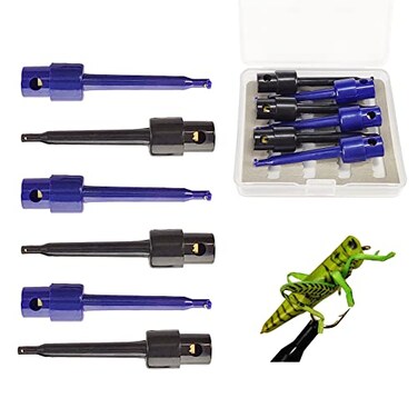 Riverruns 6pcs Fly Hook Hackle Pliers, Flies Lures or Hooks Display, Hackle Wrapping with A Free Mini Fly Box Packing