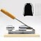 Artcome Heavy Duty Pecan Nut Cracker Tool with 1 Flannel Bag4 Picks, Wood Handle Base