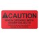 OfficeSmartLabels Caution When Opening with Sharp Object Labels, 4 x 2 inch, 300 Count