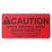 OfficeSmartLabels Caution When Opening with Sharp Object Labels, 4 x 2 inch, 300 Count