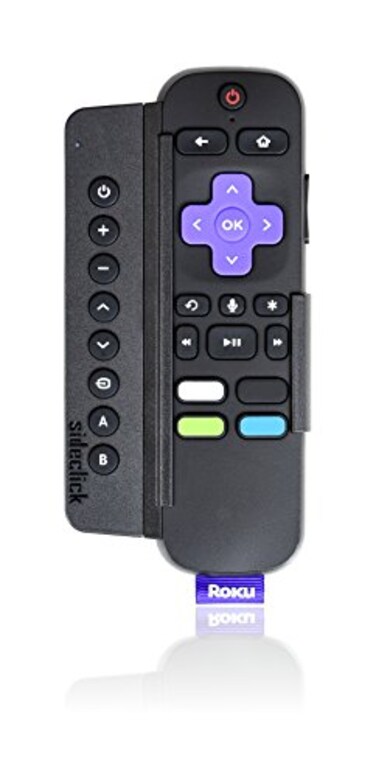 Sideclick Universal Remote Attachment for Roku Streaming Player
