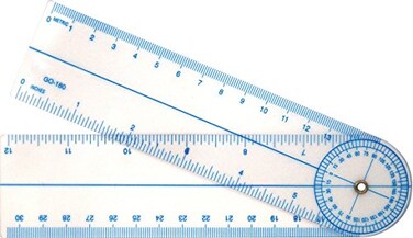 Westcott 7-Inch Goniometer Quick Angle Protractor Measuring Tool ,GO-180