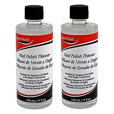 SuperNail Super Nail Polish Thinner 4oz ,2 Pack