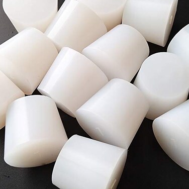 LGEGE White Tapered Shaped Solid Silicon Rubber Stopper Lab Stopper 7Size 3 Pcs