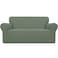 Easy-Going Stretch Loveseat Couch Covers Washable Greyish Green