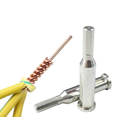 RUITASA Universal Connector 2.5-4 Square Electrical Drill Bit Cable¼ŒWire Twisting Tool¼ŒWire Stripper and Twister for Use with Power Drill Drivers