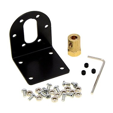 YXQ 37mm DC Geared Motor Mounting Bracket Holder6mm Hex CouplingWrenchScrews