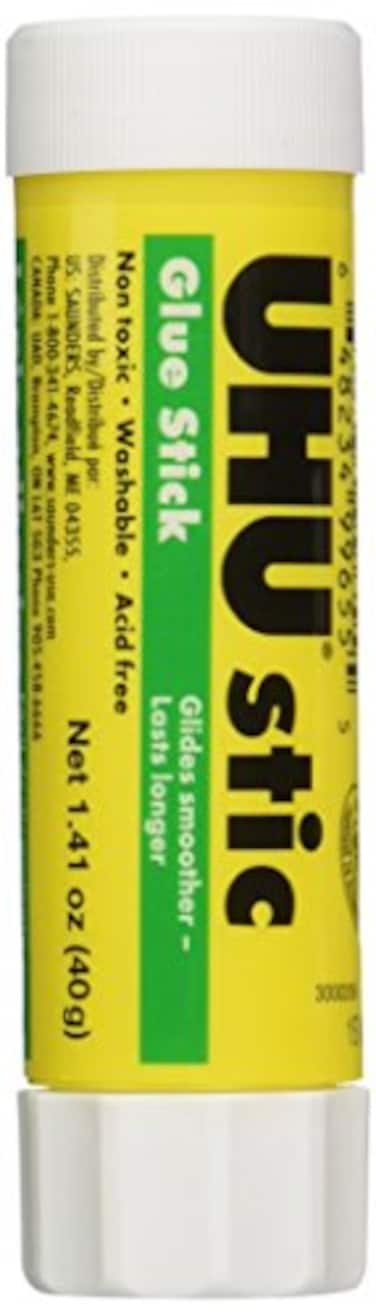 UHU 99655 Glue Stick, 1.41 oz, Pack of 6, Clear/ White