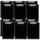 Trade Quest Black Plastic Clipboards Letter Size Low Profile ,12-Pack