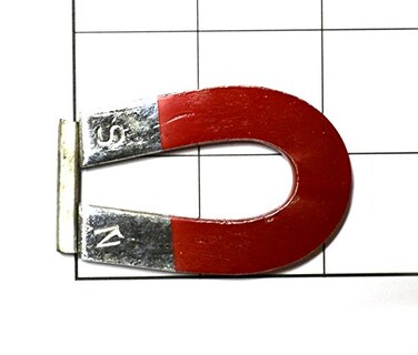 EISCO Horseshoe Magnet - 50 mm- 2 1/4"x 1 1/2" Chrome Style