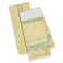 DII Kitchen Dish Towel Set 2 Riviera Lemons Yellow Green Includes 1 Lemon Print1 Stripe