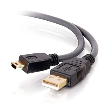 C2G Legrand USB 2.0 A to B Cable, USB Adapter Cable,24 AWG USB Cable, Black USB 2.0 Extension Cable, 16.4 Feet ,5 Meters, 1 Count, C2G 29653