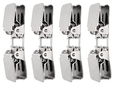 Wise Linkers Double Rug Clips ,4 Pcs per Packfor Hanging Carpets, Rugs and Quilts from Wise LINKERS