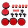 BQLZR Arcade Push Buttons Arcade Button Video Game Player Power Switch Button 60mm Dia Big Round LED Push Button for Arcade Machine Video Games Part,DC12V Mounting Hole Diameter 24mm