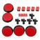 BQLZR Arcade Push Buttons Arcade Button Video Game Player Power Switch Button 60mm Dia Big Round LED Push Button for Arcade Machine Video Games Part,DC12V Mounting Hole Diameter 24mm