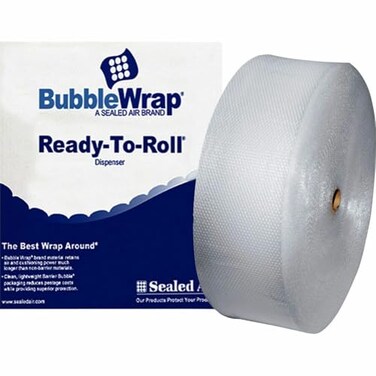 Sealed Air Bubble Cushioning Material, 12"x250' Roll, 3/16" Bubble, CL
