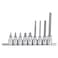Genius Tools BS-409L 9 Piece 1/2" Dr. Metric Hex Bit Socket Set