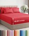 CGK Unlimited Extra Deep Queen Sheet Set - 6 Piece Breathable and Cooling Sheets - Red