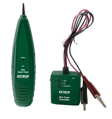 Extech TG20 Wire Tracer Kit and Tone Generator, Cable Locator