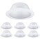 TORCHSTAR 6-Pack 6 Inch Recessed Light Trim, Step Baffle, White
