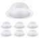 TORCHSTAR 6-Pack 6 Inch Recessed Light Trim, Step Baffle, White