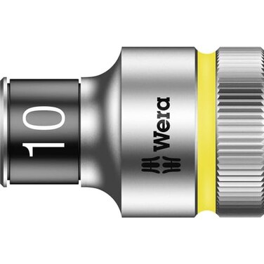 Wera 05003730001 8790 HMC HF Zyklop socket with 1/2" drive with holding function, 10 x 37 mm