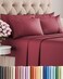 CGK Unlimited Queen 6 Piece Bed Sheet Set - Comfy, BreathableCooling Sheets - Burdy