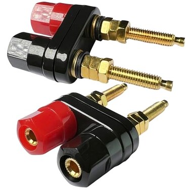 CESS Dual Way Banana Binding Post Speaker Terminal, 2 Pack