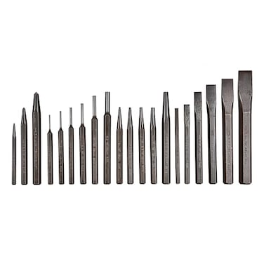 Mayhew Tools 61020 Pro Punch and Chisel Set, 20-Piece , Black